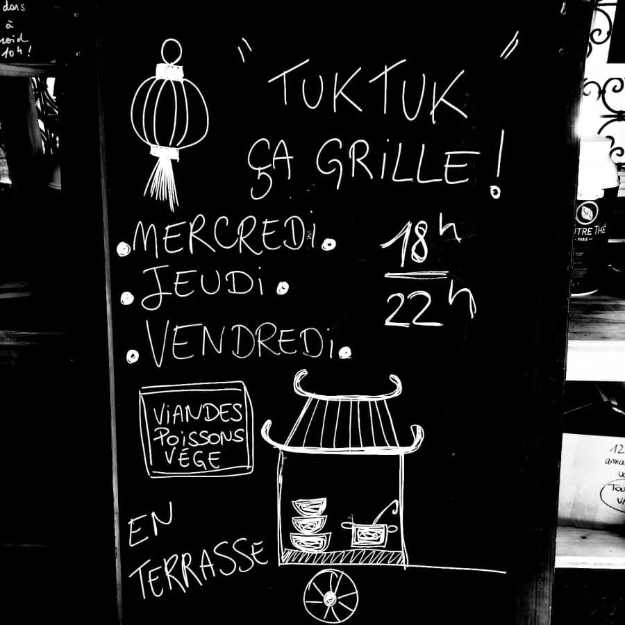 « Tuk Tuk ça grille » en terrasse