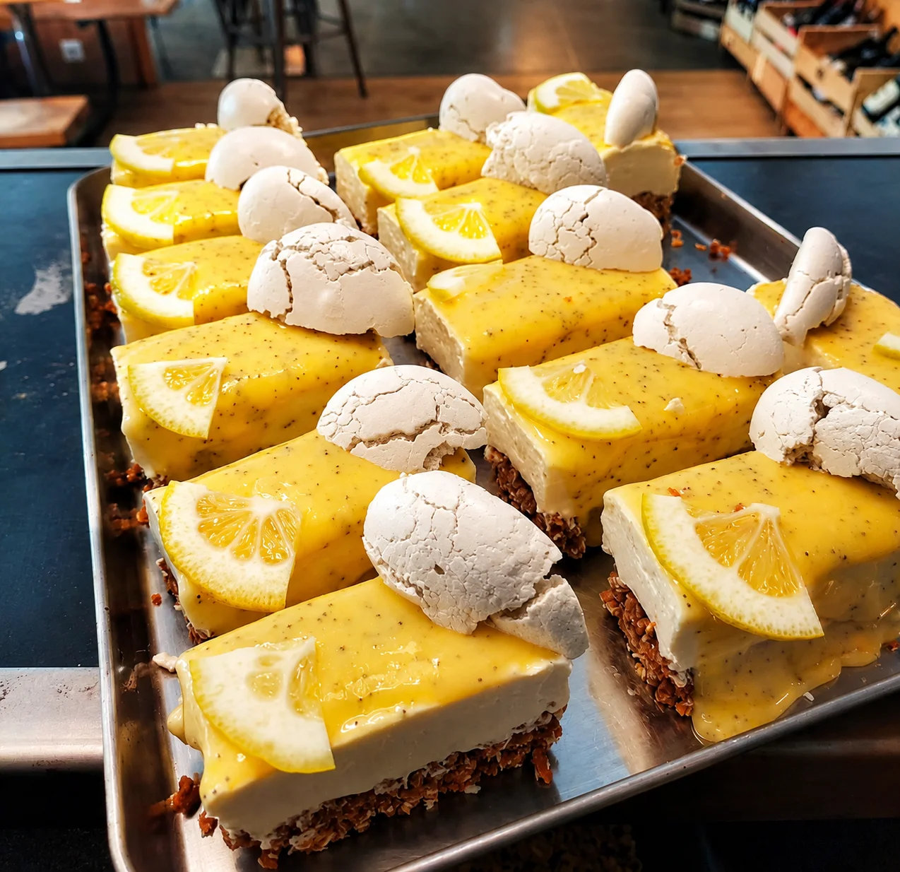 Cheesecake citron & meringues
